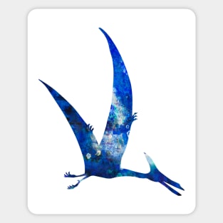 Blue Pteranodon Watercolor Painting Sticker